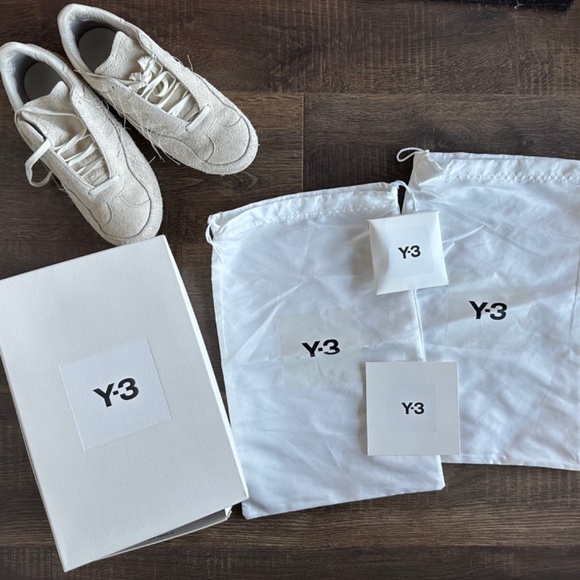 Adidas Y-3 Gazelle Off White Sashiko Men's Yohji Yamamoto Size 12 Retail $330 - Picture 9 of 13